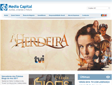 Tablet Screenshot of mediacapital.pt